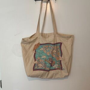 Hippie Funny Tan Tote Bag